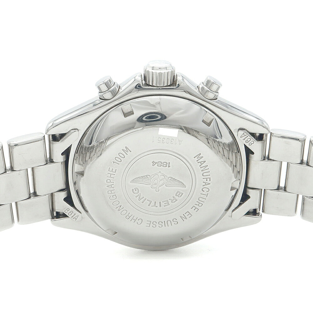 BREITLING ブライトリング コルト クロノグラフ A13035 A13035.1 100m防水 スモールセコンド デイト 青 ブルー SS ステンレス メンズ 自動巻き【6ヶ月保証】【腕時計】【中古】
