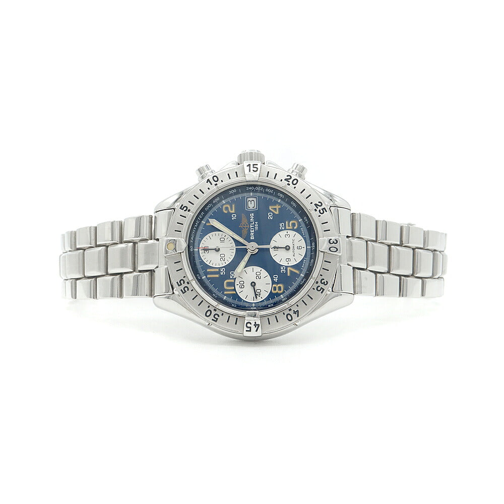 BREITLING ブライトリング コルト クロノグラフ A13035 A13035.1 100m防水 スモールセコンド デイト 青 ブルー SS ステンレス メンズ 自動巻き【6ヶ月保証】【腕時計】【中古】