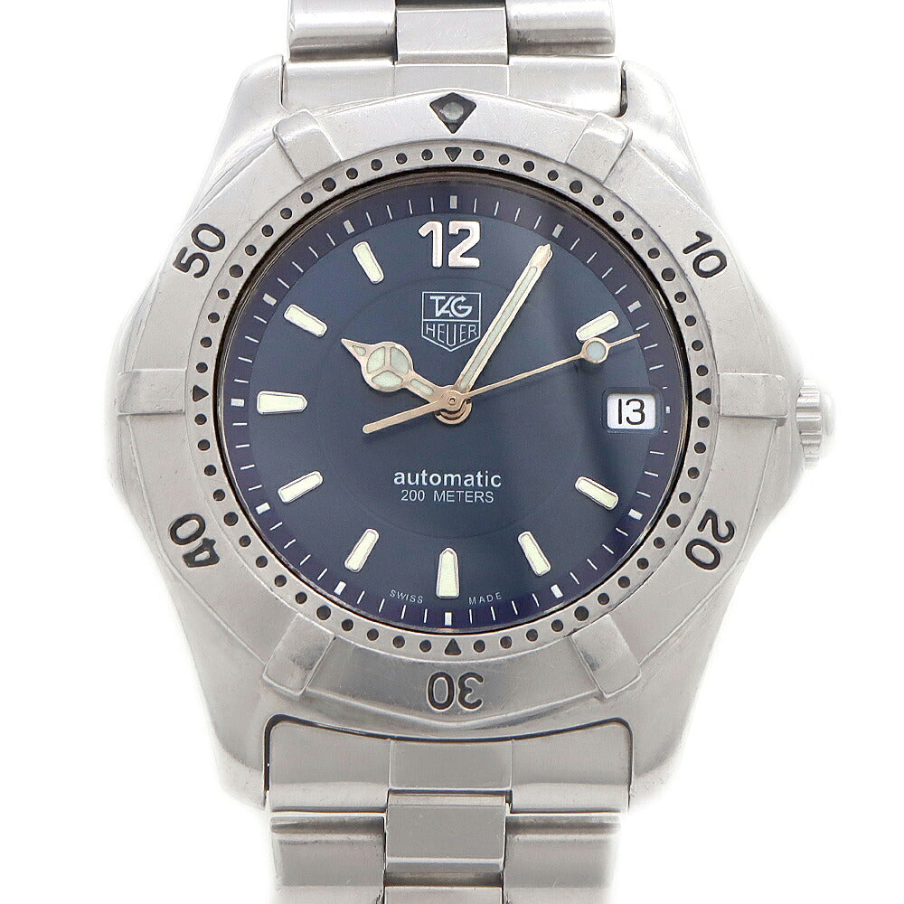 TAG Heuer タグホイヤー 2000シリーズ WK2117 デイト 200m防水 青 ブルー SS ステンレス メンズ 自動巻き【6ヶ月保証】【腕時計】【中古】