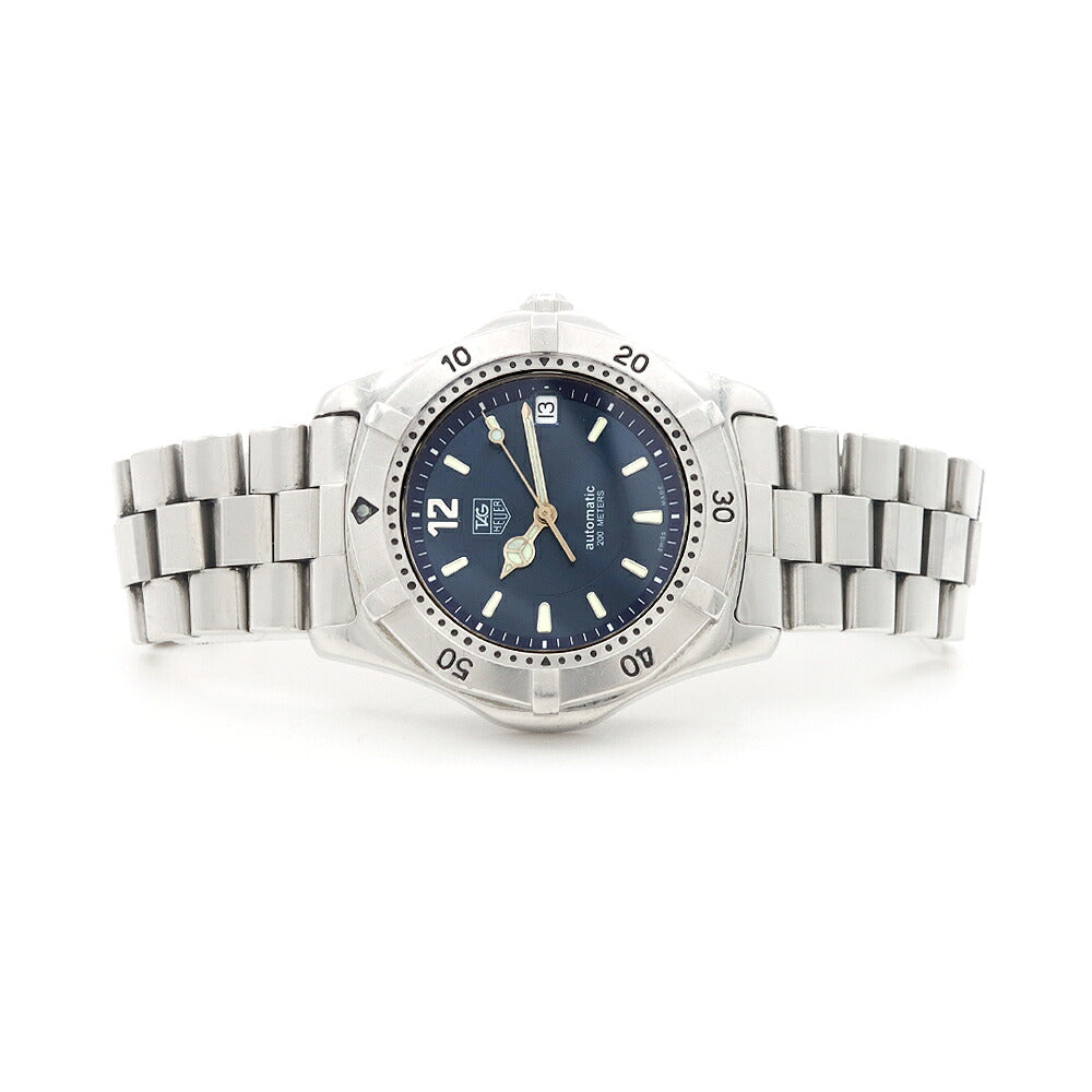 TAG Heuer タグホイヤー 2000シリーズ WK2117 デイト 200m防水 青 ブルー SS ステンレス メンズ 自動巻き【6ヶ月保証】【腕時計】【中古】