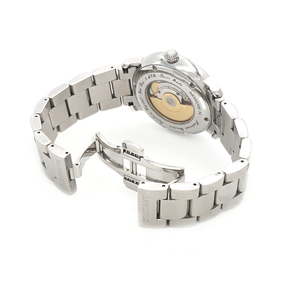 FREDERIQUE CONSTANT フレデリックコンスタント クラシック ハートビート FC-303/315X3P6 オープンハート デイト 裏スケ シルバー SS ステンレス メンズ 自動巻き【6ヶ月保証】【腕時計】【中古】