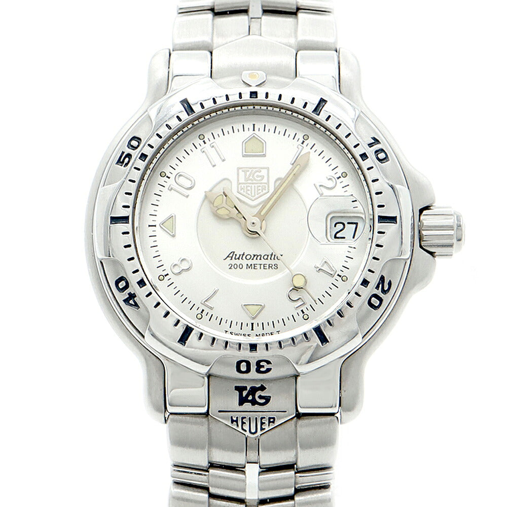 TAG Heuer タグホイヤー 6000シリーズ WH2311-K1 デイト 200m防水 シルバー SS ステンレス レディース 自動巻き【6ヶ月保証】【腕時計】【中古】
