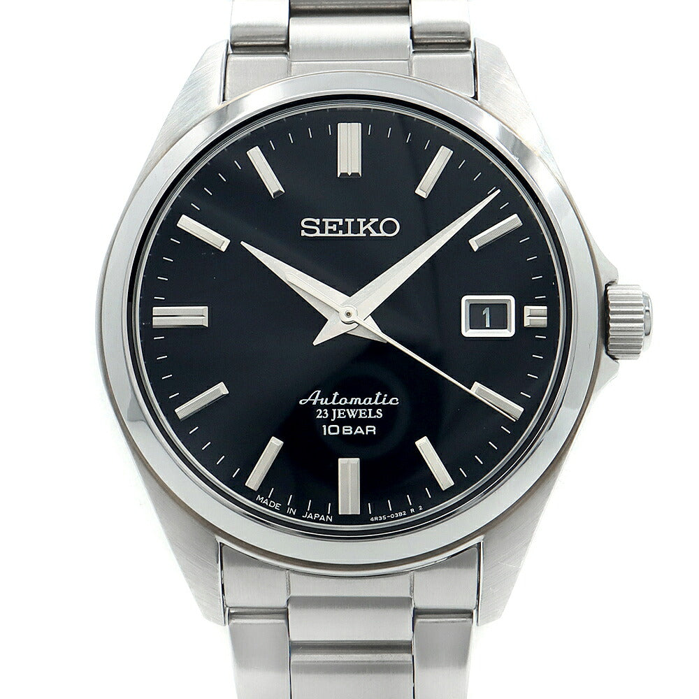 SEIKO セイコー メカニカル SZSB012 4R35-03X0 100m防水 デイト ブラック SS ステンレス メンズ 自動巻き【6ヶ月保証】【腕時計】【中古】