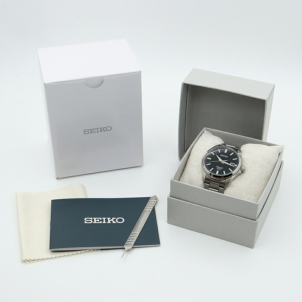 SEIKO セイコー メカニカル SZSB012 4R35-03X0 100m防水 デイト ブラック SS ステンレス メンズ 自動巻き【6ヶ月保証】【腕時計】【中古】