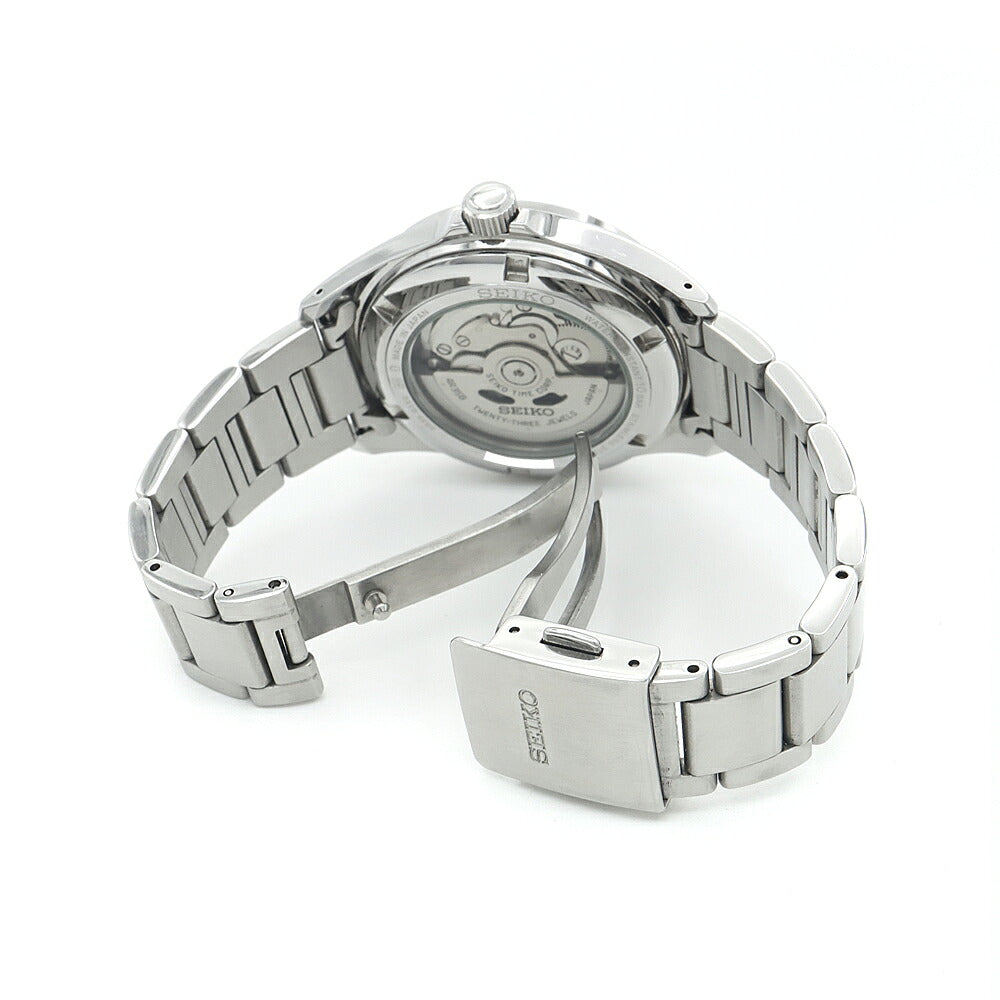 SEIKO セイコー メカニカル SZSB012 4R35-03X0 100m防水 デイト ブラック SS ステンレス メンズ 自動巻き【6ヶ月保証】【腕時計】【中古】
