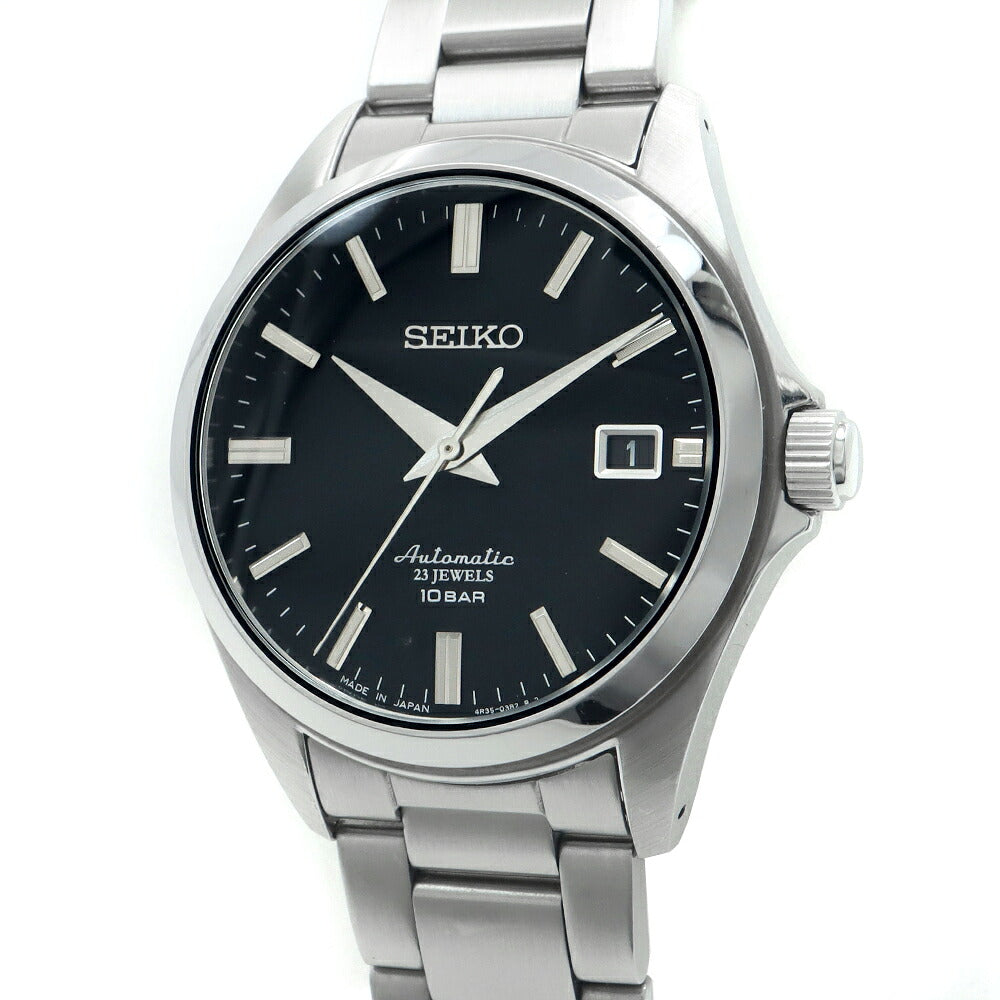 SEIKO セイコー メカニカル SZSB012 4R35-03X0 100m防水 デイト ブラック SS ステンレス メンズ 自動巻き【6ヶ月保証】【腕時計】【中古】