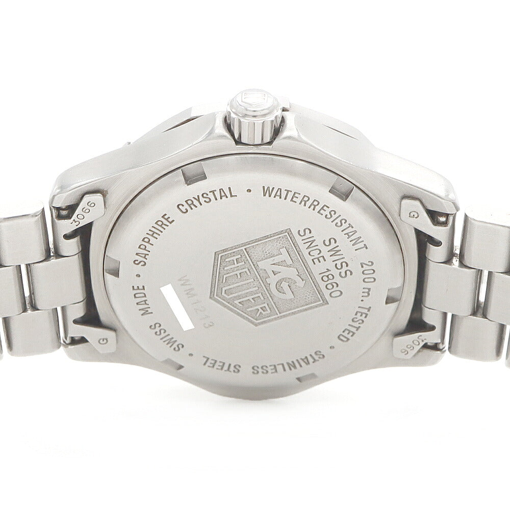 電池交換済 TAG Heuer タグホイヤー プロフェッショナル WM1213 デイト 200m防水 紺 ネイビー SS ステンレス メンズ レディース ボーイズ クォーツ【6ヶ月保証】【腕時計】【中古】