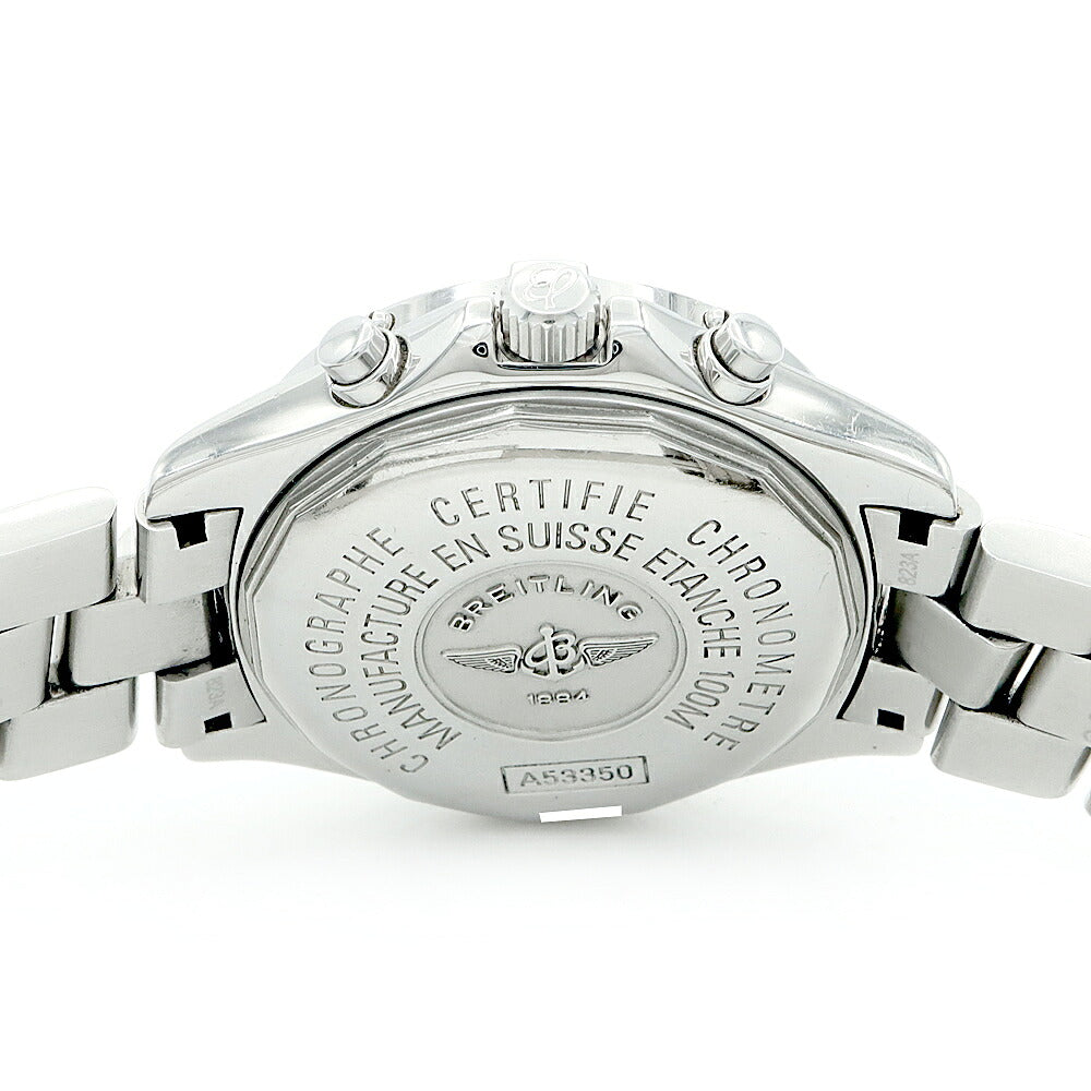 電池交換済 BREITLING ブライトリング コルト クロノオーシャン A53350 クロノグラフ デイト 100m防水 シルバー SS ステンレス メンズ クォーツ【6ヶ月保証】【腕時計】【中古】