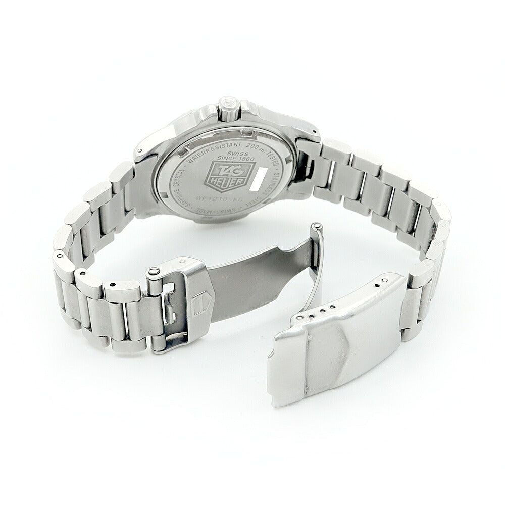 電池交換済 TAG Heuer タグホイヤー プロフェッショナル WF1210-K0 デイト 200m防水 グレー SS ステンレス メンズ レディース ボーイズ クォーツ【6ヶ月保証】【腕時計】【中古】