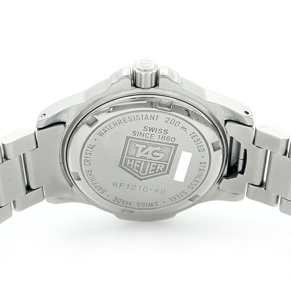 電池交換済 TAG Heuer タグホイヤー プロフェッショナル WF1210-K0 デイト 200m防水 グレー SS ステンレス メンズ レディース ボーイズ クォーツ【6ヶ月保証】【腕時計】【中古】