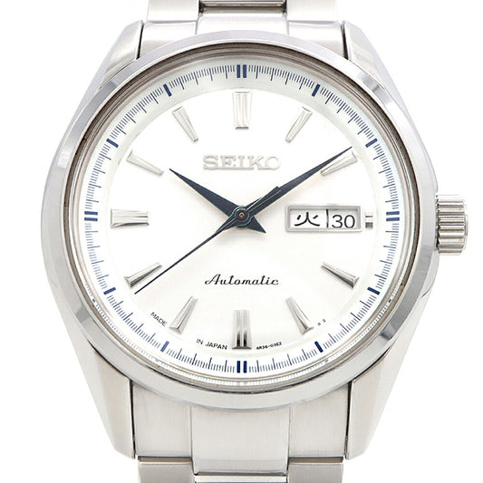 SEIKO セイコー プレザージュ 4R36-03H0 デイデイト 100m防水 裏スケ シルバー SS ステンレス メンズ 自動巻き プレサージュ【6ヶ月保証】【腕時計】【中古】