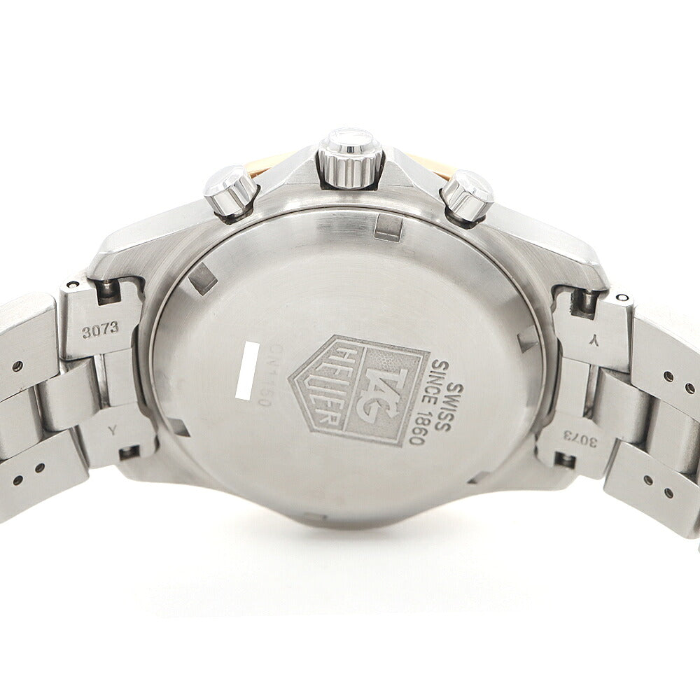 電池交換済 TAG Heuer タグホイヤー 2000 エクスクルーシブ プロフェッショナル クロノグラフ CN1150 デイト 200m防水 グレー SS ステンレス PGP ピンクゴールド メンズ クォーツ【6ヶ月保証】【腕時計】【中古】