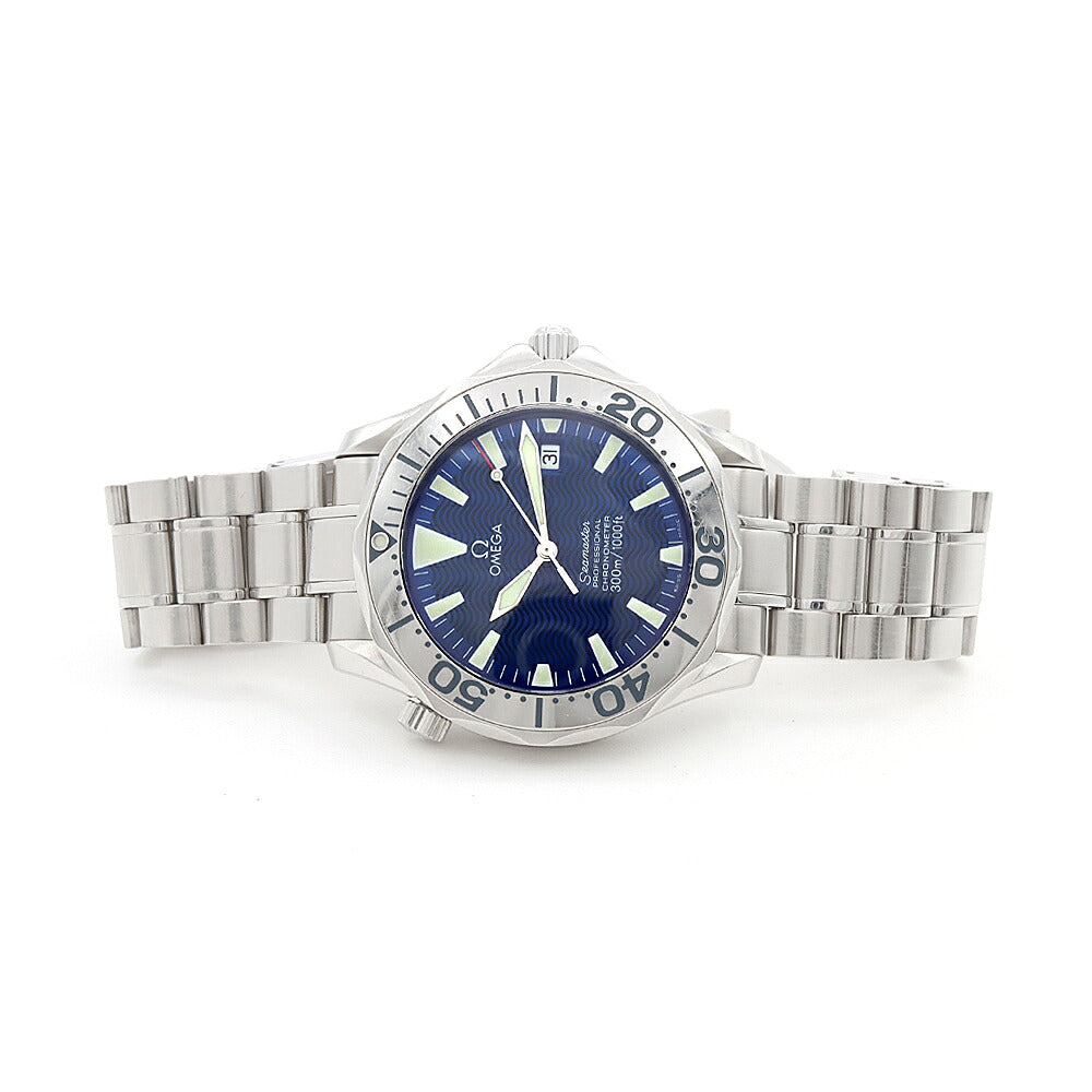 OMEGA オメガ シーマスター プロフェッショナル 300 2255.80 300m防水 デイト 青 ブルー SS ステンレス メンズ 自動巻き【6ヶ月保証】【腕時計】【中古】