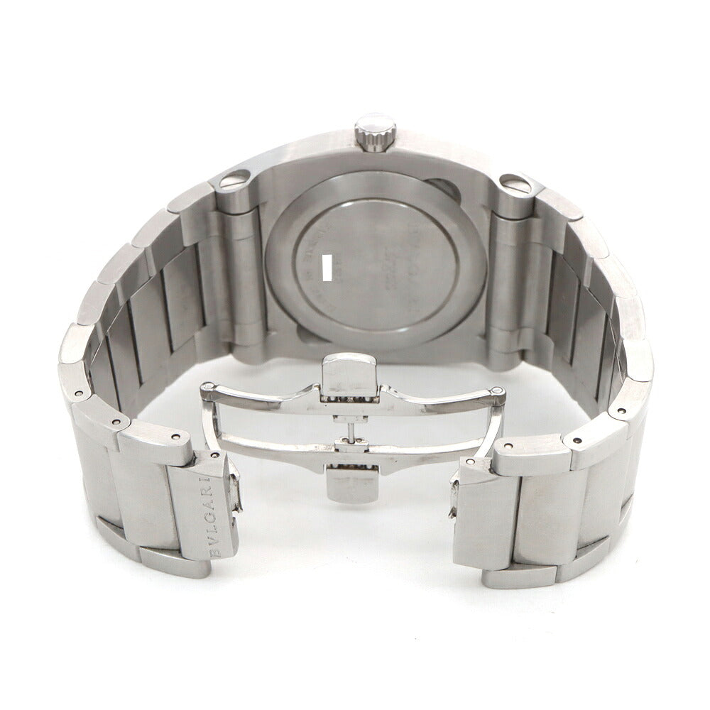 BVLGARI ブルガリ エルゴン EG40S デイト 黒 ブラック SS ステンレス メンズ 自動巻き【6ヶ月保証】【腕時計】【中古】