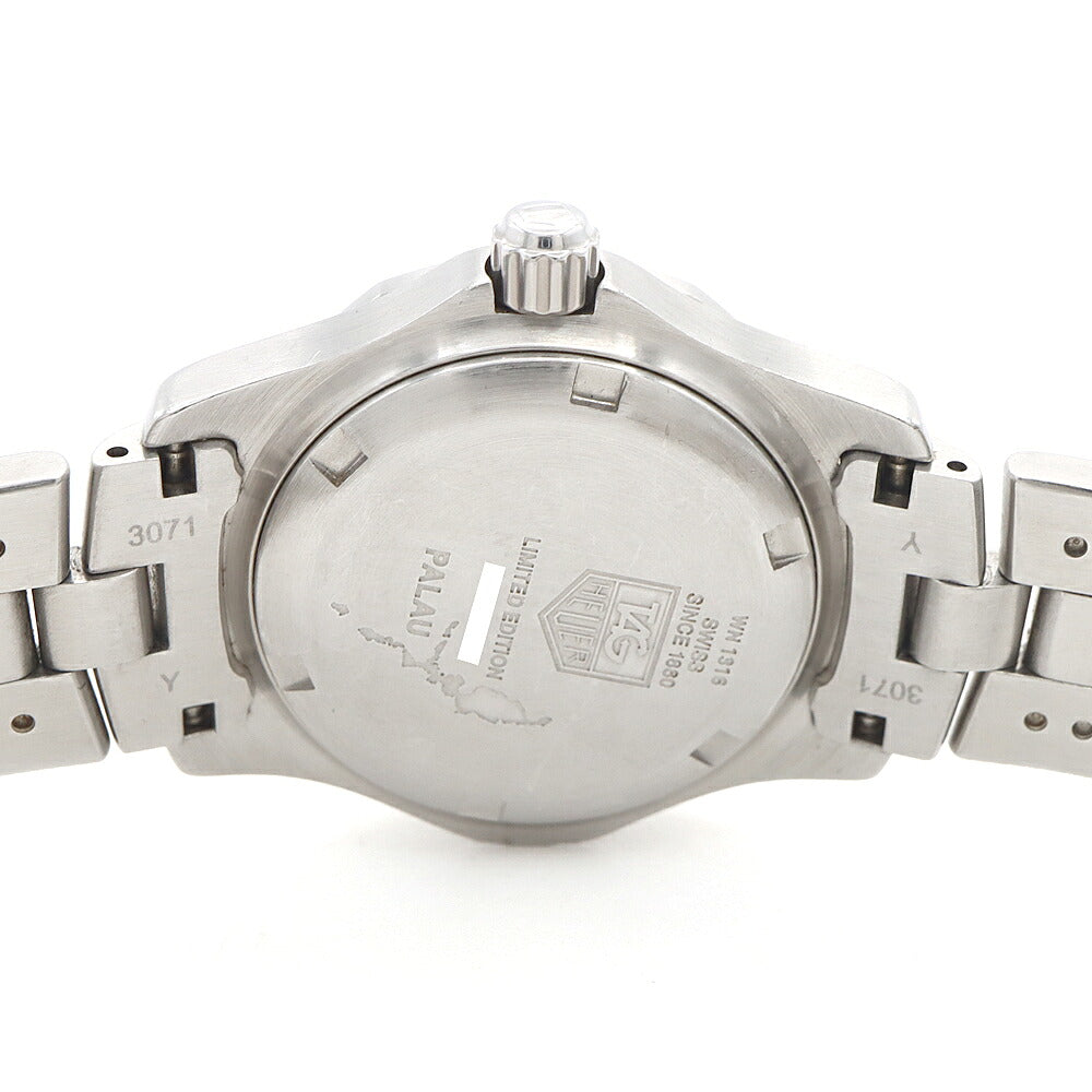 電池交換済 TAG Heuer タグホイヤー 2000 エクスクルーシブ パラオ 800本限定 WN1316 デイト 青 ブルー SS ステンレス レディース クォーツ【6ヶ月保証】【腕時計】【中古】