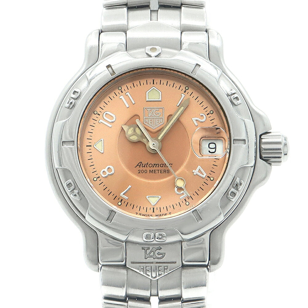 TAG Heuer タグホイヤー 6000シリーズ WH2315-2 デイト 200m防水 ピンク SS ステンレス レディース 自動巻き【6ヶ月保証】【腕時計】【中古】