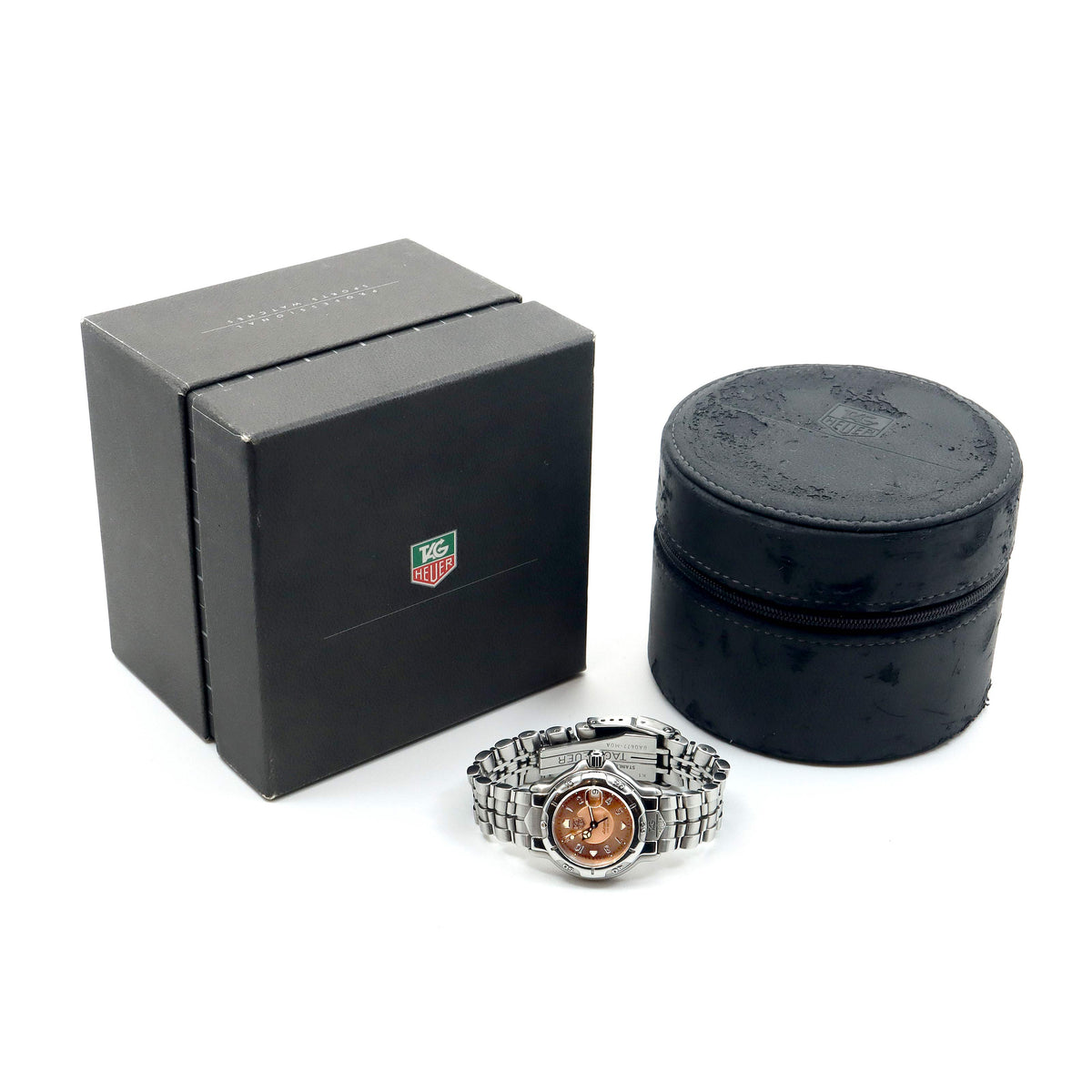 TAG Heuer タグホイヤー 6000シリーズ WH2315-2 デイト 200m防水 ピンク SS ステンレス レディース 自動巻き【6ヶ月保証】【腕時計】【中古】