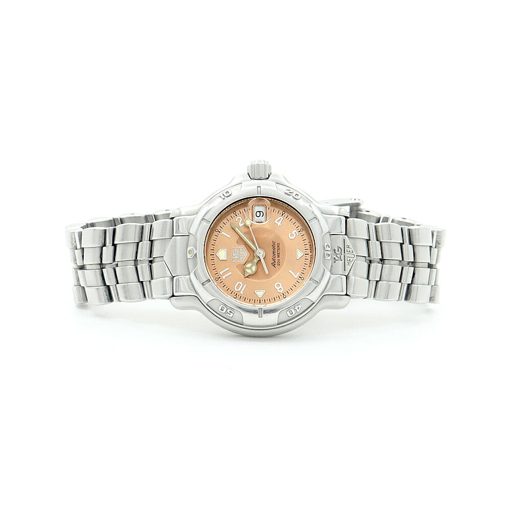 TAG Heuer タグホイヤー 6000シリーズ WH2315-2 デイト 200m防水 ピンク SS ステンレス レディース 自動巻き【6ヶ月保証】【腕時計】【中古】