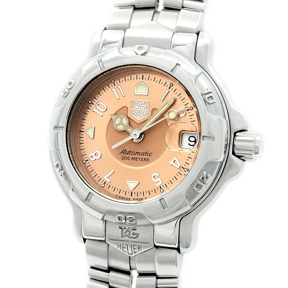 TAG Heuer タグホイヤー 6000シリーズ WH2315-2 デイト 200m防水 ピンク SS ステンレス レディース 自動巻き【6ヶ月保証】【腕時計】【中古】