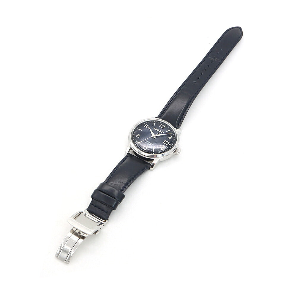 SEIKO セイコー プレザージュ カクテルタイム SARY165 4R35-04A0 デイト 50m防水 紺 ネイビー SS ステンレス 純正ベルト 純正尾錠 メンズ 自動巻き プレサージュ【6ヶ月保証】【腕時計】【中古】
