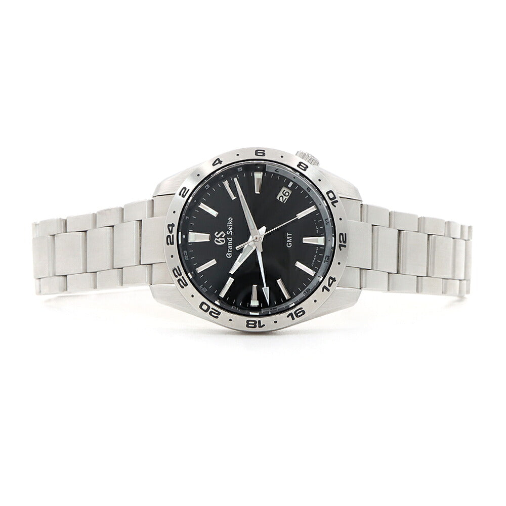 電池交換済 SEIKO セイコー グランドセイコー GS スポーツコレクション GMT 9F86-0AK0 SBGN027 デイト 200m防水 黒 ブラック SS ステンレス メンズ クォーツ【6ヶ月保証】【腕時計】【中古】