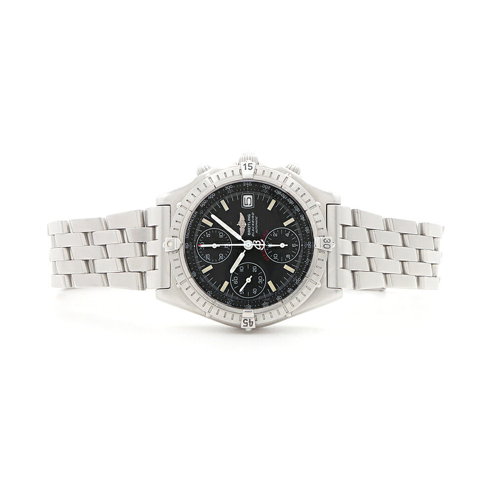 BREITLING ブライトリング クロノマット ブラックバード A13050.1 A136BLBPA クロノグラフ デイト 100m防水 黒 ブラック SS ステンレス メンズ 自動巻き【6ヶ月保証】【腕時計】【中古】