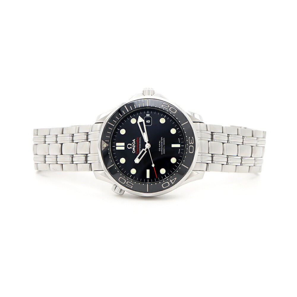 内部点検済 OMEGA オメガ シーマスター ダイバー 300 コーアクシャル 212.30.41.20.01.003 300m防水 デイト 黒 ブラック SS ステンレス CE セラミック メンズ 自動巻き 【6ヶ月保証】【腕時計】【中古】