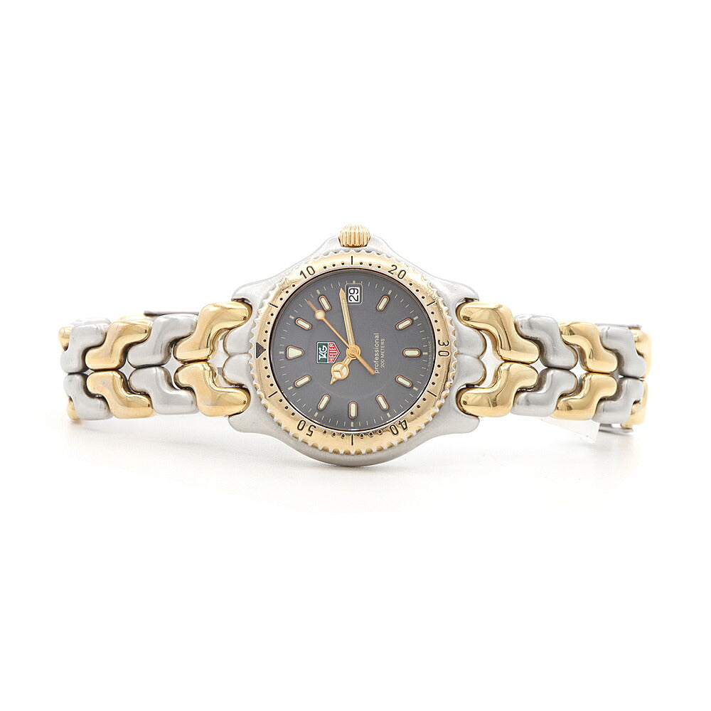 電池交換済 TAG Heuer タグホイヤー S/el セル プロフェッショナル WG1220 K0 デイト 200m防水 グレー SS ステンレス YGP イエローゴールド コンビ メンズ レディース ボーイズ クォーツ【6ヶ月保証】【腕時計】【中古】