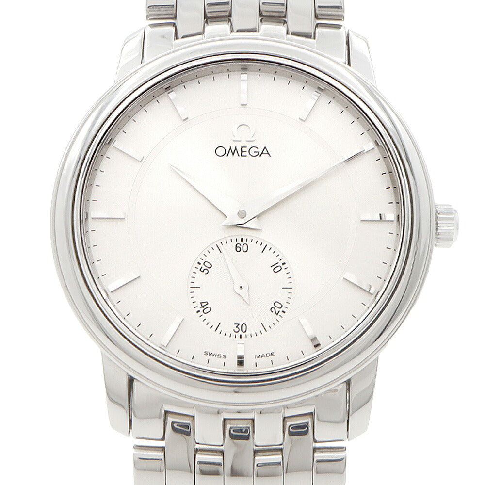 OMEGA オメガ デビル プレステージ 4520.31 スモールセコンド シルバー SS ステンレス メンズ 手巻き デヴィル【6ヶ月保証】【腕時計】【中古】
