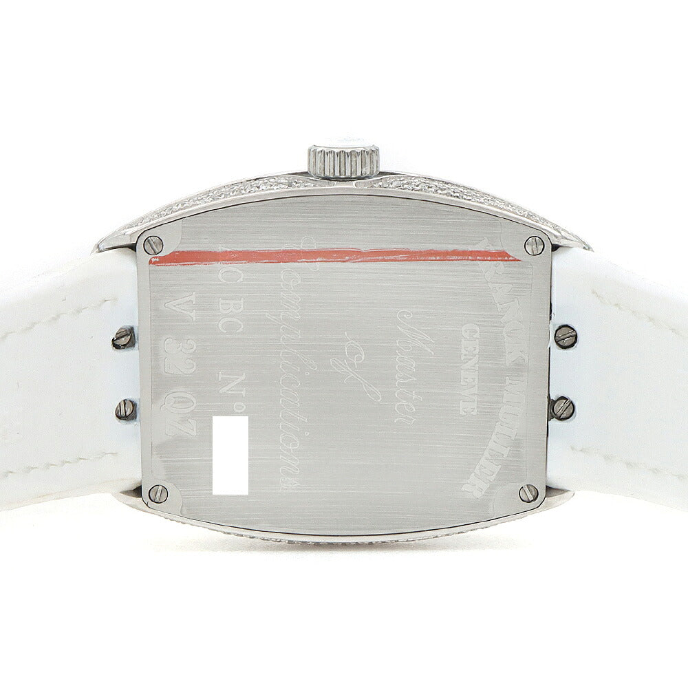 電池交換済 FRANCK MULLER フランクミュラー ヴァンガード レディ カラードリーム ダイヤベゼル V32QZ ダイヤモンド ダイヤ文字盤 SS ステンレス アフターダイヤ レディース クォーツ【6ヶ月保証】【中古】【腕時計】