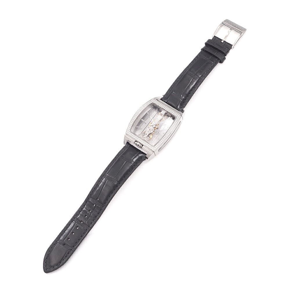 CORUM コルム ゴールデンブリッジ ダイヤベゼル 113.161.69 純正ダイヤモンド 30m防水 裏スケ スケルトン K18WG ホワイトゴールド 純正K18WG尾錠 メンズ 手巻き【6ヶ月保証】【腕時計】【中古】