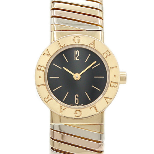 Battery replacement BVLGARI Bvlgari Bulgari Bulgari Bubogas BB232T Black Black 3 Color K18YG Yellow Gold K18PG Pink Gold K18WG White Gold Golden Fragile Ladies Quartz Bangle [6 months warranty] [Used]