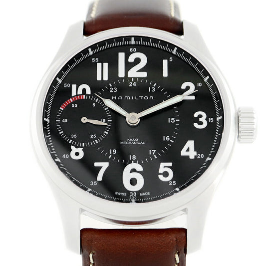 Inspector Hamilton Hamilton Khaki Field Mecha Officer H696190 H69619533 Black Black SS Stainless Steel Genuine Belt Genuine Buckle Men's Hand -wound [6 months warranty] [Watch] [Used]