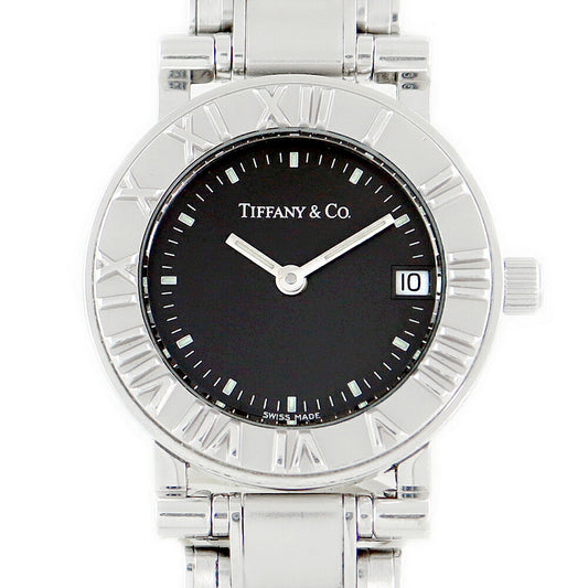 Battery replacement TIFFANY & Co. Tiffany Atlas Date Gray SS Stainless Ladies Quartz [6 months warranty] [Watch] [Used]