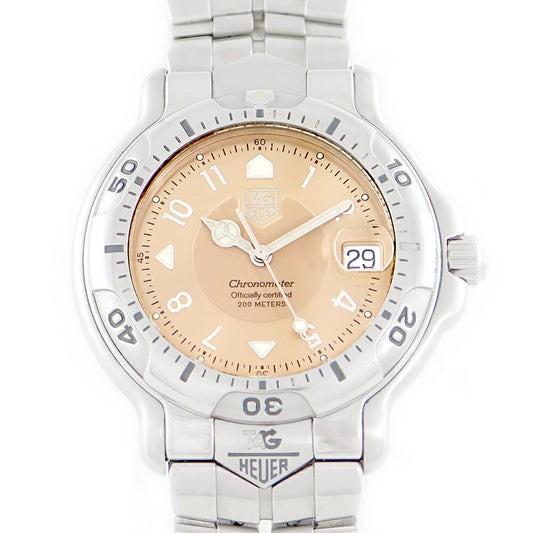 Inspection TAG HEUER Tag Heuer 6000 Series Chronometer WH5115 Date Pink SS Stainless Men Automatic Wind [6 months warranty] [Watch] [Used]