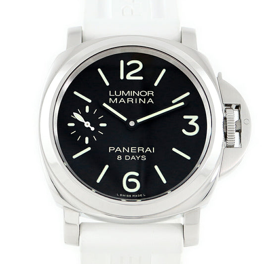 PANERAI パネライ LUMINOR MARINA ルミノールマリーナ 8DAYS 44mm PAM00510 スモールセコンド 黒 ブラック SS ステンレス 純正ベルト 純正尾錠 メンズ 手巻き【6ヶ月保証】【腕時計】【中古】