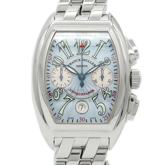 Inspection Francmuler Frank Muller Conquist Doll Chronograph 8005CC Date Blue Gyoche SS Stainless Men Automatic Wind [6 months warranty] [Used] [Watch]