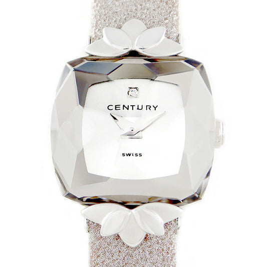 Century Century TimeGem TimeGem Time Gem Cut Gold Gold Gold Genuine Diamond 1P Diamond Silver K18WG White Gold Genuine Belt Genuine K18WG Buckle Ladies Quartz [6 months warranty] [Watch] [Used]