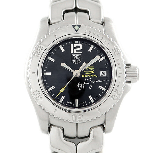 Battery replacement TAG HEUER Tag Hoire Link Airlton Sena Limited Edition 2002 WT141N Date 1500 Limited Black Black SS Stainless Ladies Quartz [6 months warranty] [Watch] [Used]