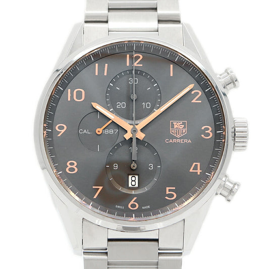 Inspector Tag HEUER Tag Heuer Tag Hoire Carrella Calibur 1887 Chronograph CAR2013 BA0799 Date 100m Waterproof Gray SS Stainless Men Automatic Wind [6 months warranty] [Watch] [Used]