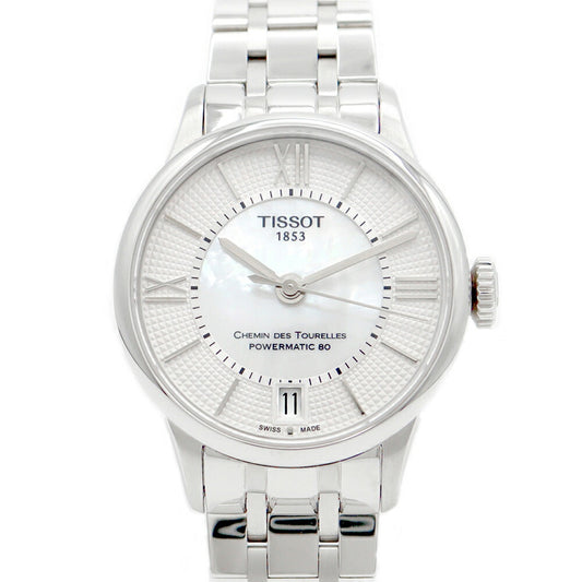 Inspector Tissot Tissot Tissamandand Trell T099 11 118 00 Date 50m Waterproof Sea Rouvac White Shell White Shell SS Stainless Ladies Automatic Wind [6 months warranty] [Watch] [Used]