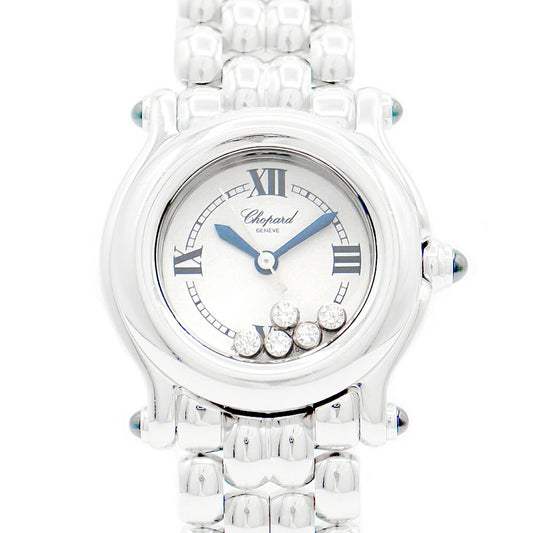 Battery replacement CHOPARD Chopal Happy Sports 27/8250-23 Genuine diamond 5P Moving diamond sapphire White white SS Stainless steel ladies quartz [6 months warranty] [Watch] [Used]