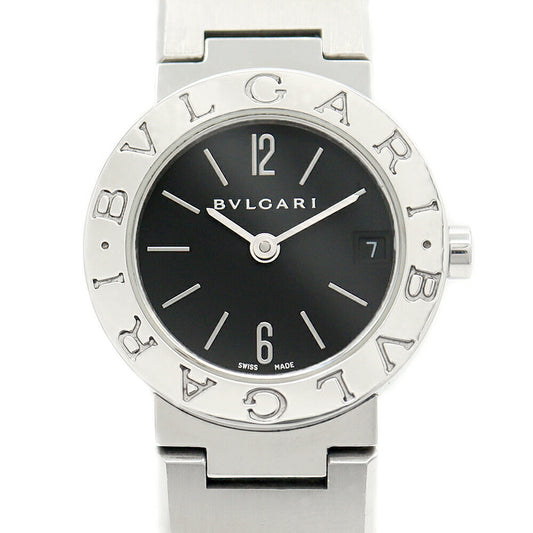 Burgari Bulgari Bulgari Bulgari Bulgari BB23SS Date Black Black SS Stainless Ladies Quartz [6 months warranty] [Watch] [Used]