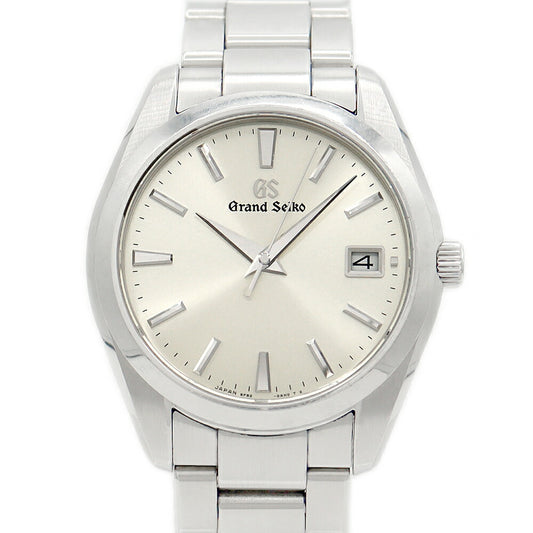 電池交換済 SEIKO セイコー グランドセイコー GS ヘリテージコレクション 9F82-0AF0 SBGV221 100m防水 デイト シルバー アイボリー SS ステンレス メンズ クォーツ【6ヶ月保証】【腕時計】【中古】