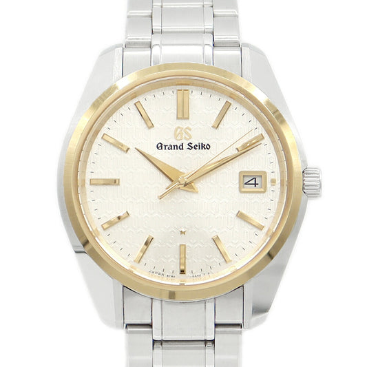 電池交換済 SEIKO セイコー グランドセイコー GS ヘリテージコレクション 9F82-0AJ0 SBGV238 キャリバー9F 25周年記念限定600本 100m防水 デイト 裏スケ シルバー YG SS ステンレス メンズ クォーツ【6ヶ月保証】【腕時計】【中古】