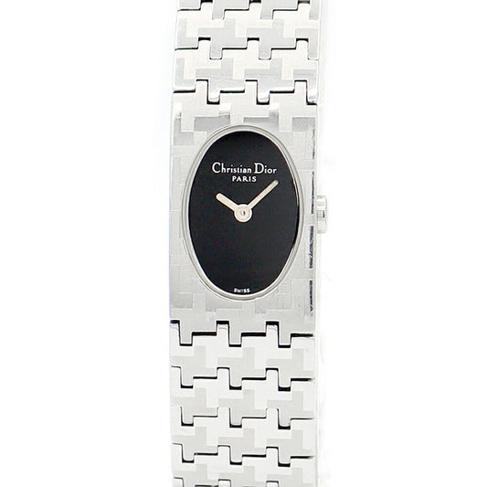 CHRISTIAN DIOR Christian Dior Miss Dior D70-100 Black Black SS Stainless Ladies Quartz Vintage Antique [6 months warranty] [Watch] [Used]