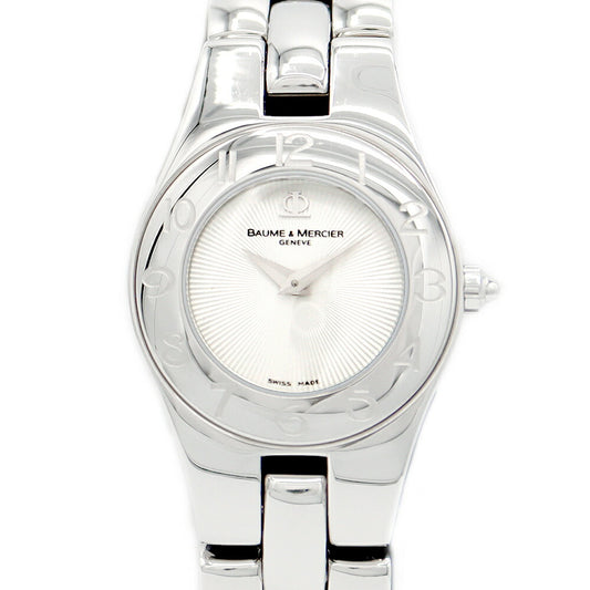 BAUME & MERCIER Baume & Mercier Linea 65305 White White SS Stainless Ladies Quartz [6 months warranty] [Watch] [Used]