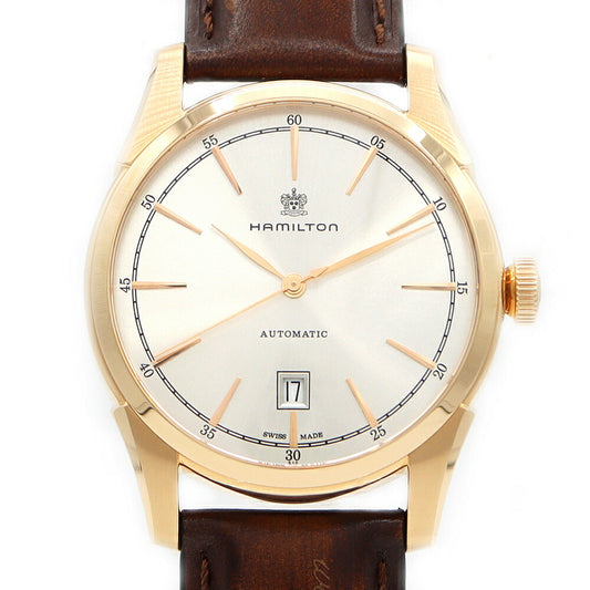 Hamilton Hamilton Hamilton Jazz Master Spirit Oblivati ​​H424450 H42445551 Date 50m Waterproof Silver PG Pink Gold SS Stainless Steel Genuine Belt Genuine Bell Men Automatic Wind