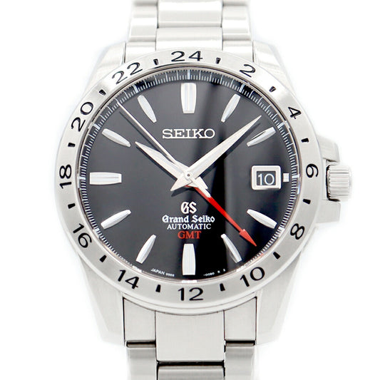 Inspector SEIKO Seiko Grand Seiko GS Mechanical GMT SBGM027 9S66-00B0 Date Black SS Stainless Men Automatic Wind [6 months warranty] [Watch] [Used]