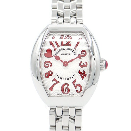 Battery replacement Franck Muller Frank Muller Heart To Heart 5002SQZ C10HJRED Silver Gyoche SS Stainless Ladies Quartz [6 months warranty] [Used] [Watch]